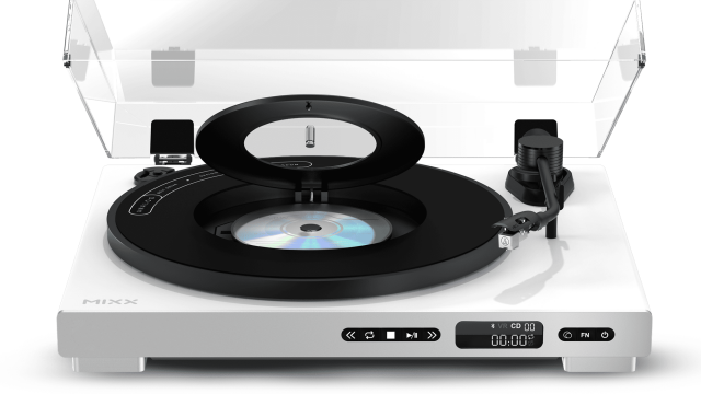 Mixx Analog+, Racikan 2 in 1 Turntable – CD Player